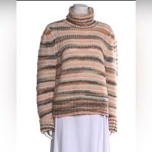 A.L.C. Striped Turtleneck Sweater
